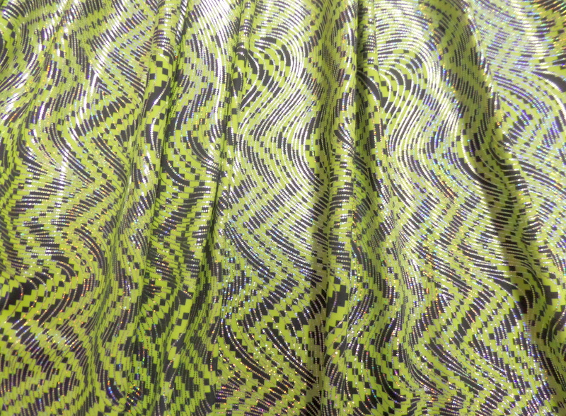 2.Lime-Black Zig Zag Foil